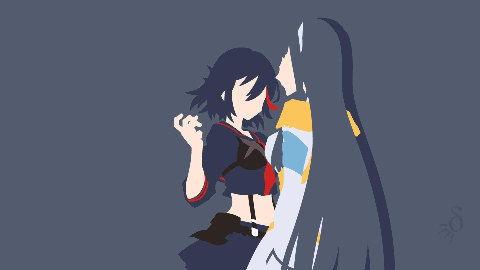 1920x1080 Kill la Kill, Matoi Ryuuko, Kiryuin Satsuki, Anime vectors HD