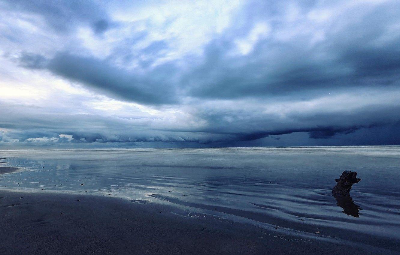 1332x850 Wallpaper sea, clouds, Iran, Mazandaran image for desktop, section природа