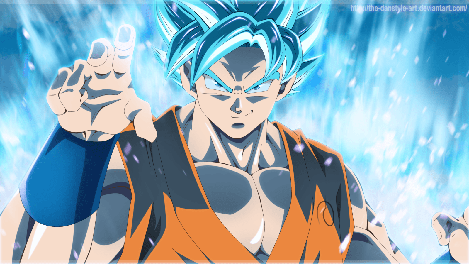 1600x900 Goku Super Saiyan Blue Hình nền HD