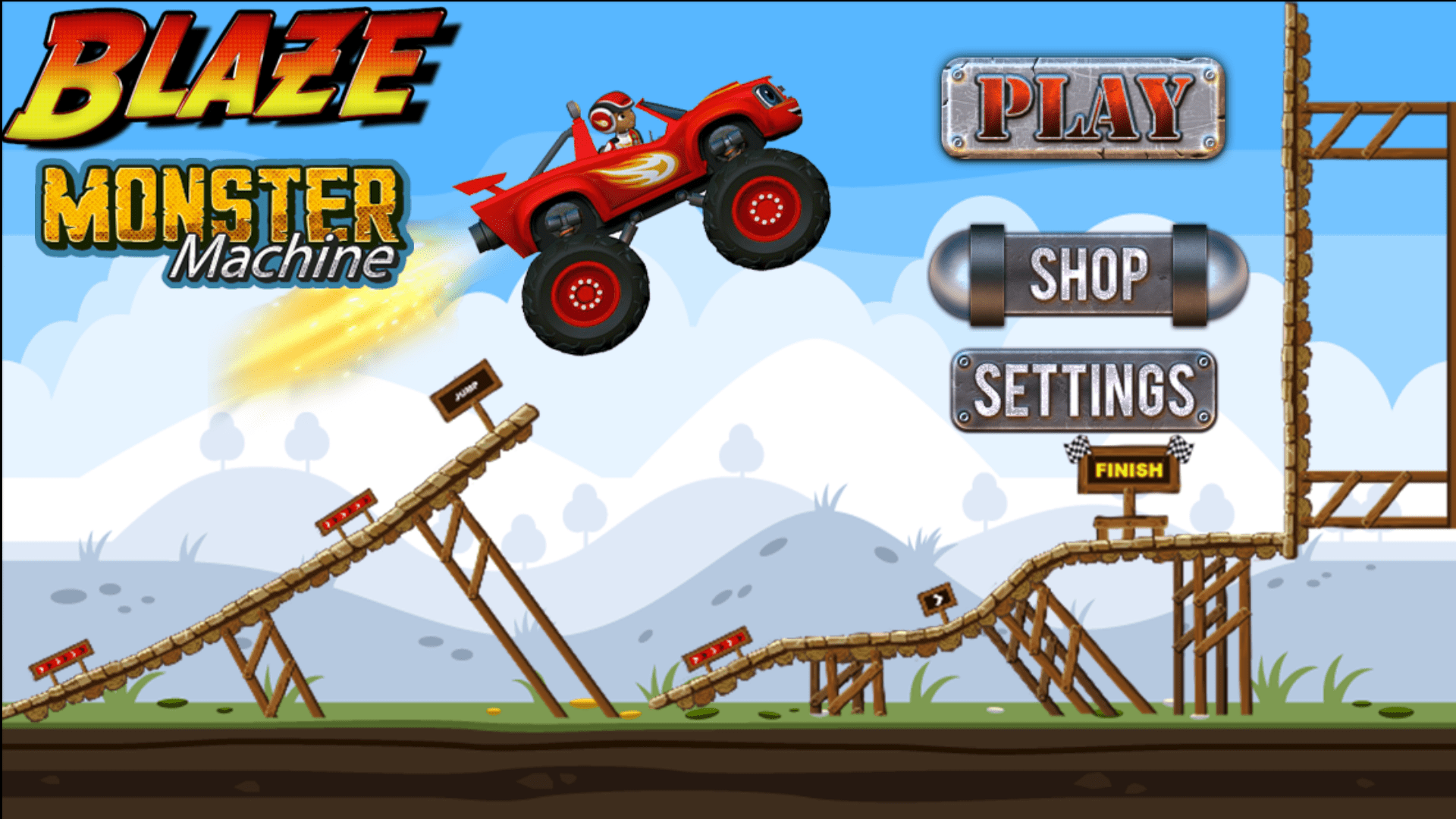 1920x1080 Blaze And The Monster Machines Blazegames Wallpaper
