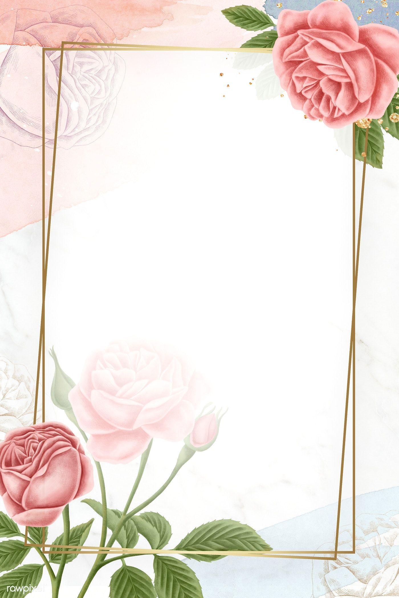 Floral Frame Wallpapers - Top Free Floral Frame Backgrounds -  WallpaperAccess