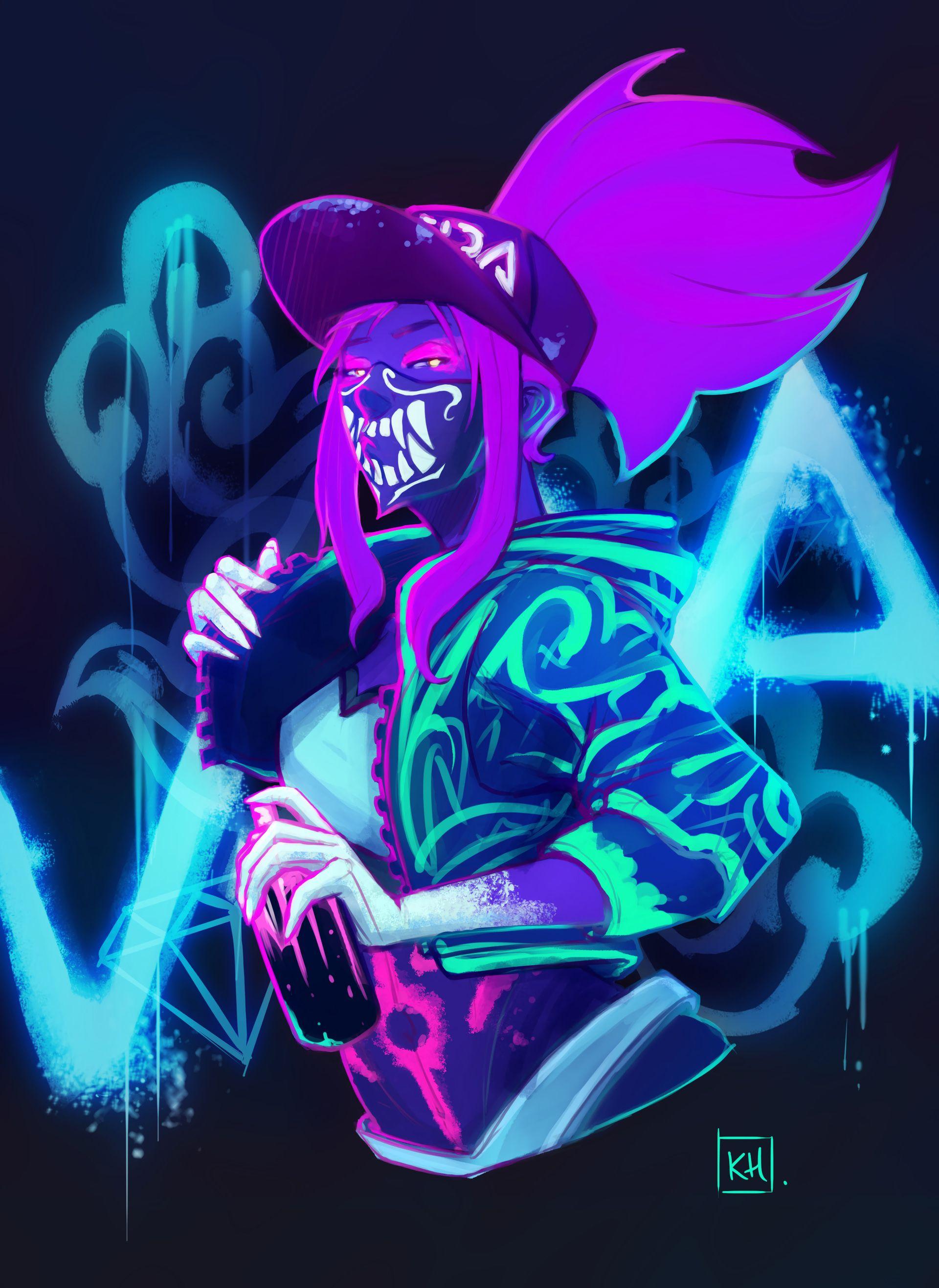 1920x2634 Kda Akali Phone HD Wallpaper