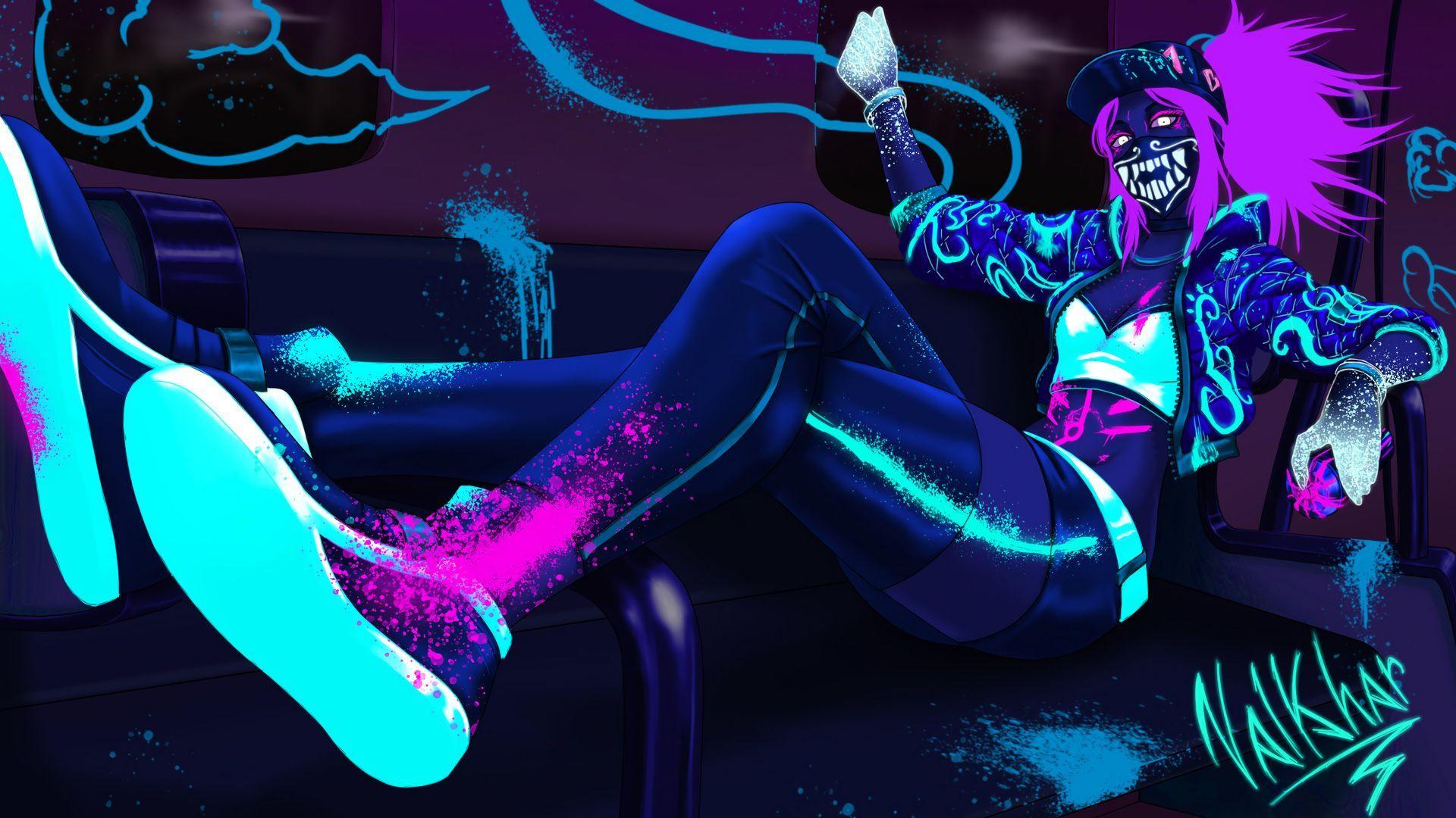 1920x1080 League Of Legends Akali Wallpaper