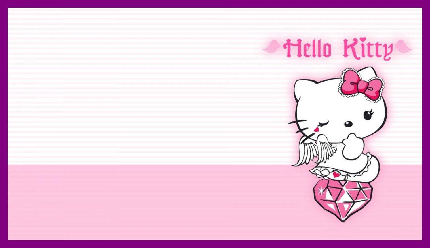 1494x864 Awesome Best Ideas About Hello Kitty Wallpaper HD Of Cute Cat Pink