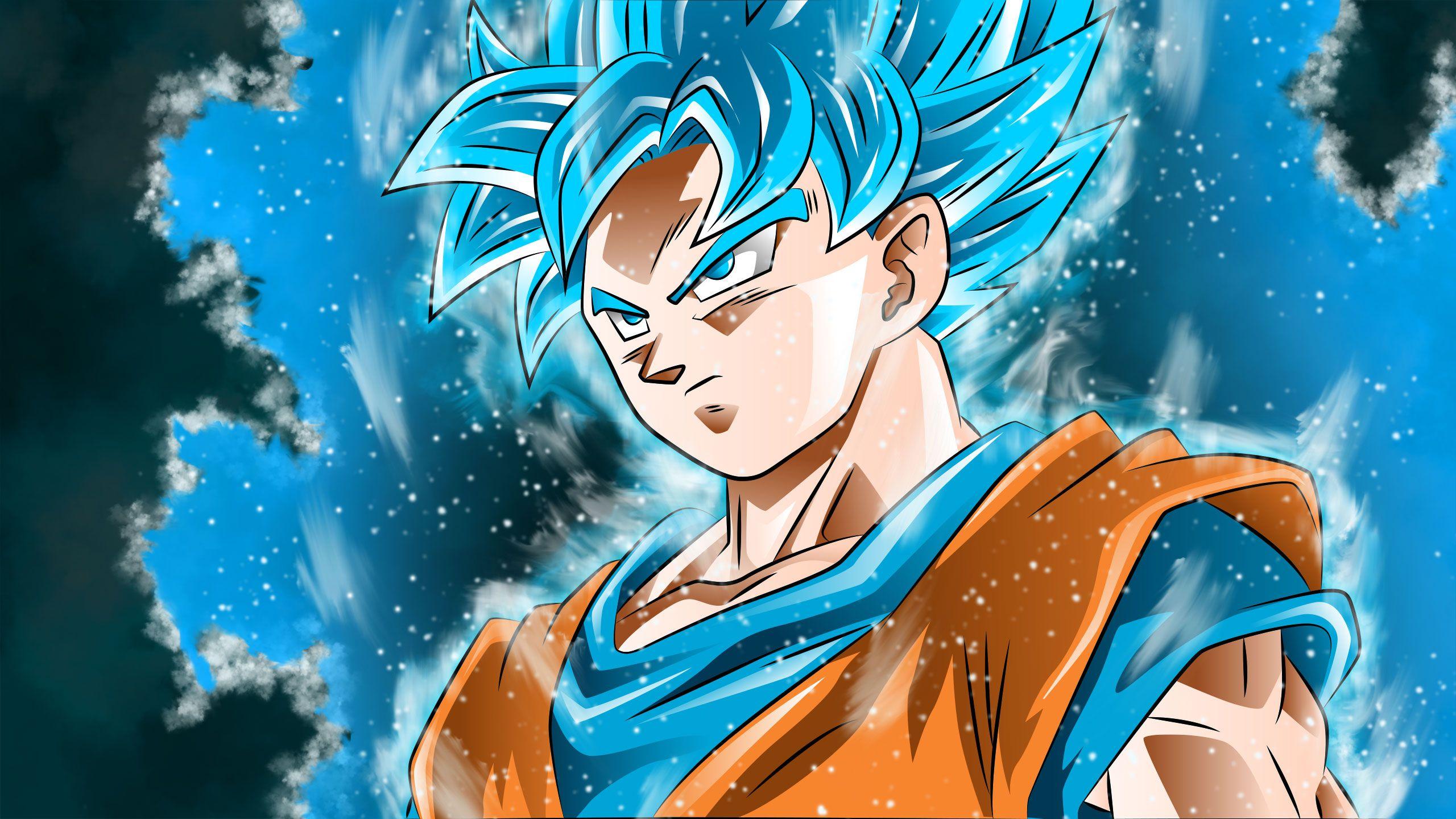 Hình ảnh hình nền miễn phí cho Son Goku Super Saiyan Blue 2560x1440 cho ý tưởng hình nền