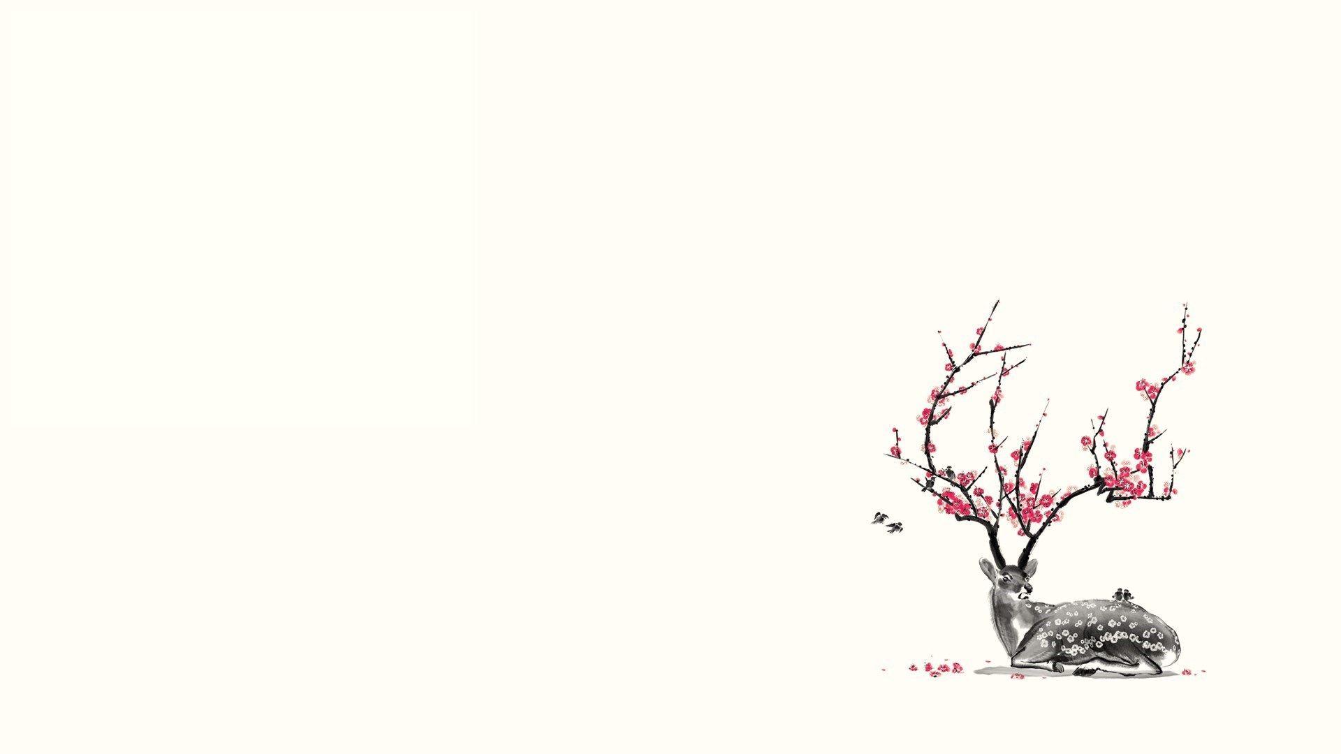 1920x1080 Deer Artwork
