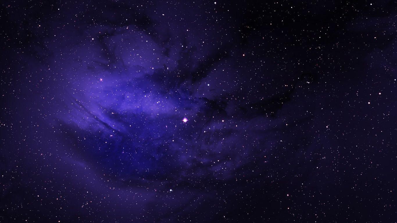 1366x768 Space Stars Purple Sky 1366x768 Resolution HD 4k