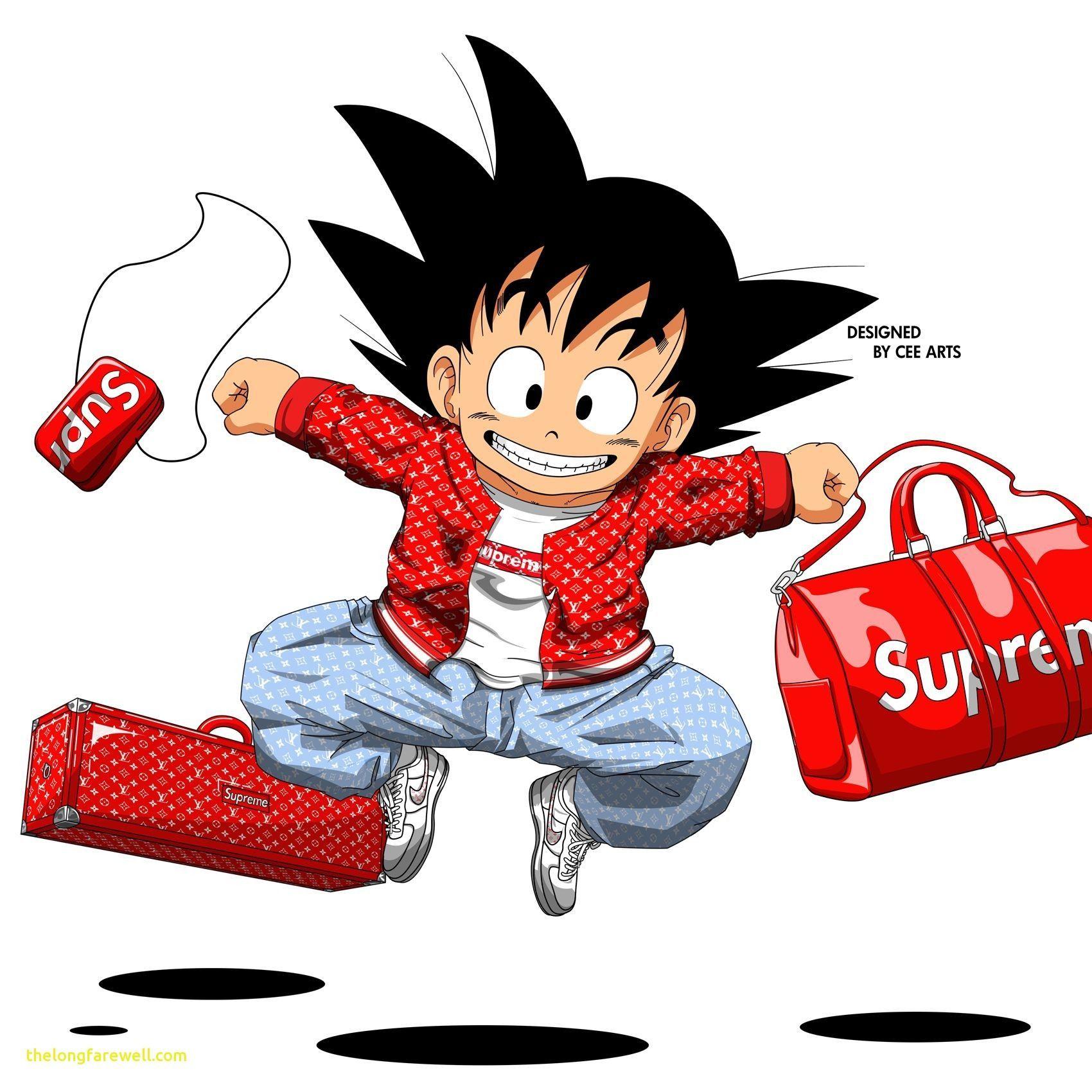 1700x1700 Kid Goku Supreme Wallpaper Android Red