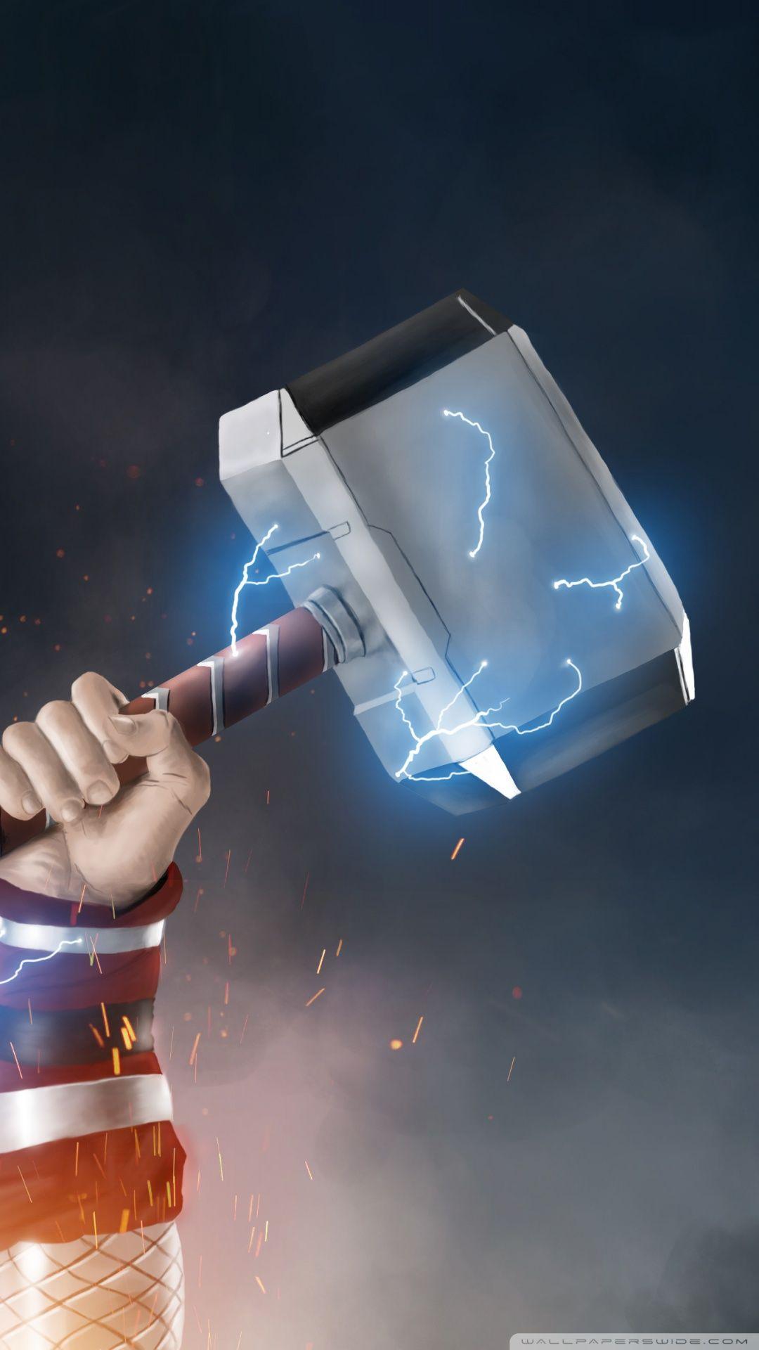 1080x1920 Mjölnir Thor Wallpaper Ultra HD Desktop Background Wallpaper for 4K UHD TV : Tablet