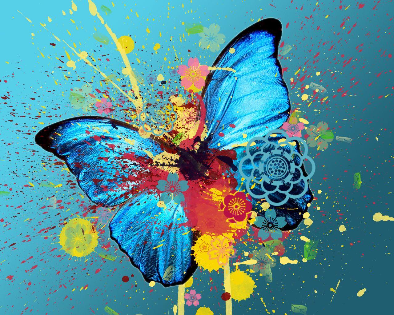 Butterfly Art Wallpapers Top Free Butterfly Art Backgrounds Wallpaperaccess