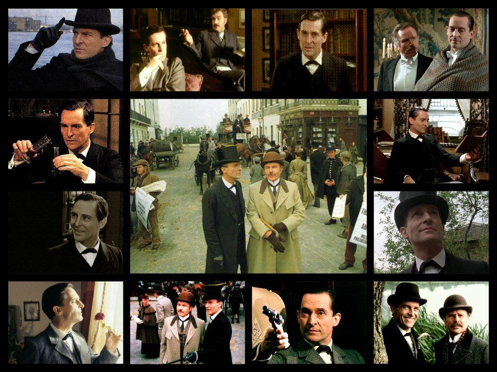 1024x768 Jeremy as Sherlock Brett as Sherlock Holmes Wallpaper