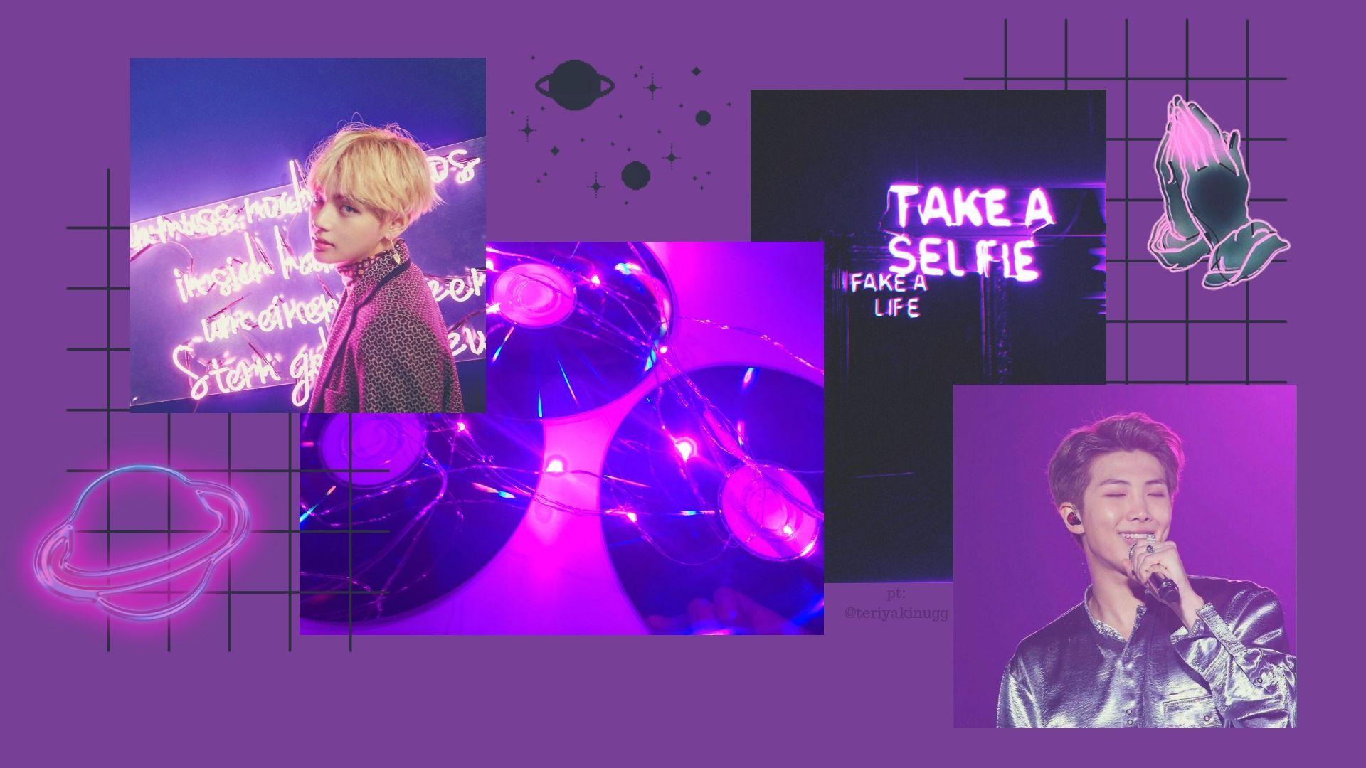 Featured image of post Bts Aesthetic Desktop Wallpaper Purple