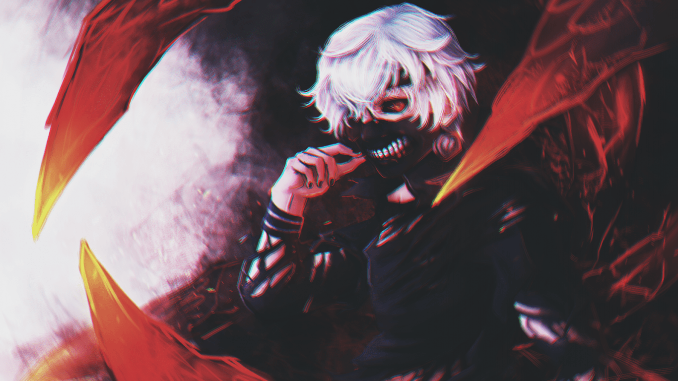 1366x768 Download 1366x768 Tokyo Ghoul, Kaneki Ken, Transform, Ghoul, Mask