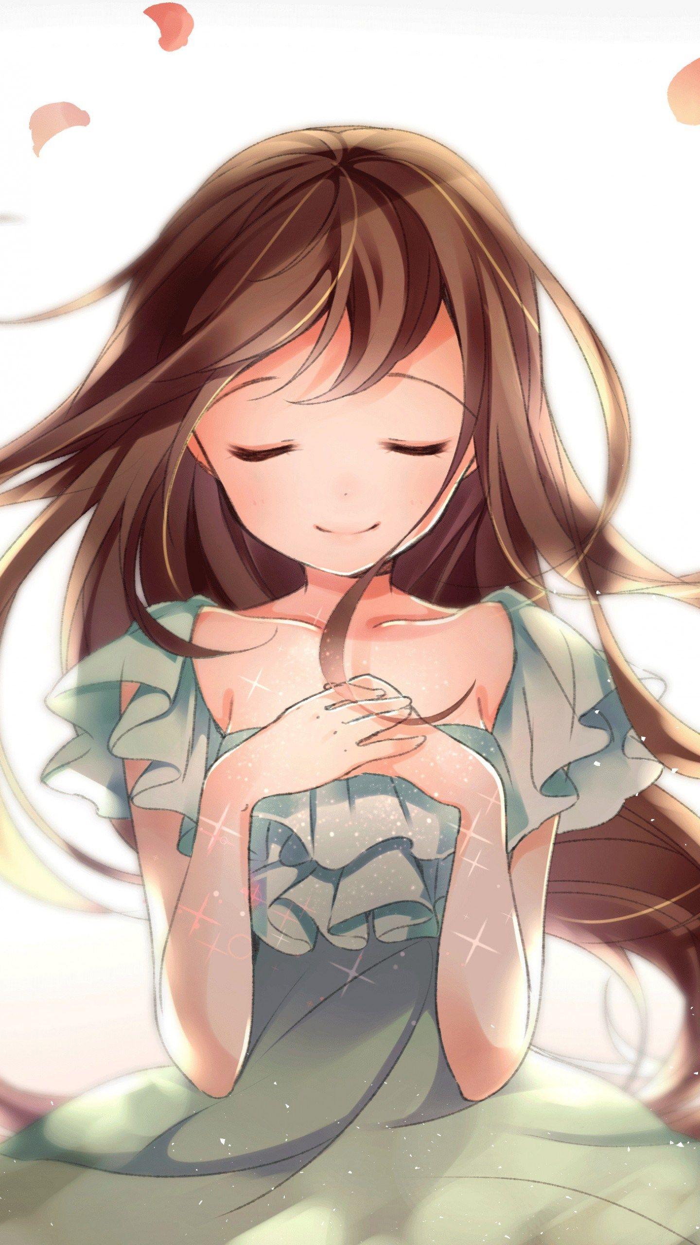 1440x2560 Beautiful Anime Girl Wallpaper Cute