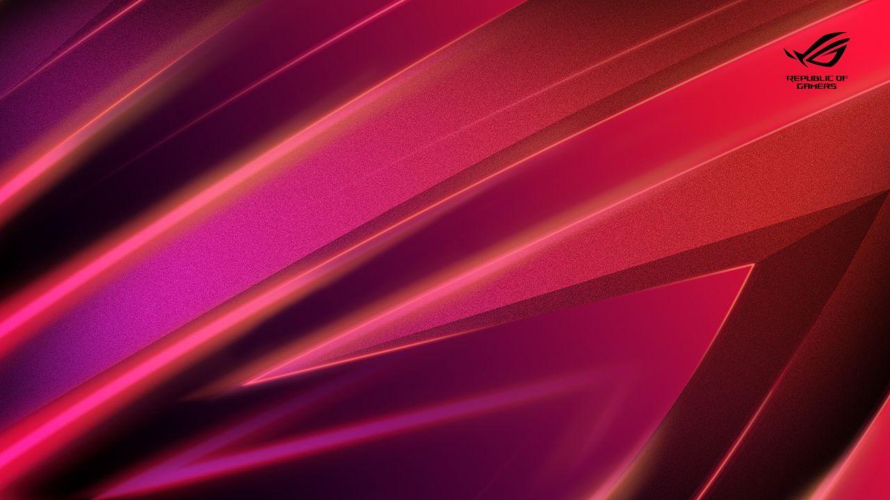 1280x720 Wallpaper ASUS ROG, Republic of Gamers, Pink, 4K, Abstract,. Wallpaper for iPhone, Android, Mobile and Desktop