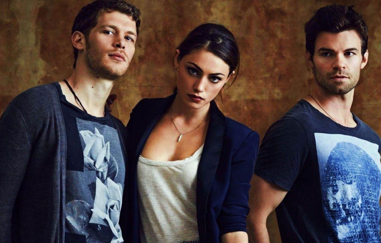 1332x850 Wallpaper girl, The Vampire Diaries, woman, man, series, brothers