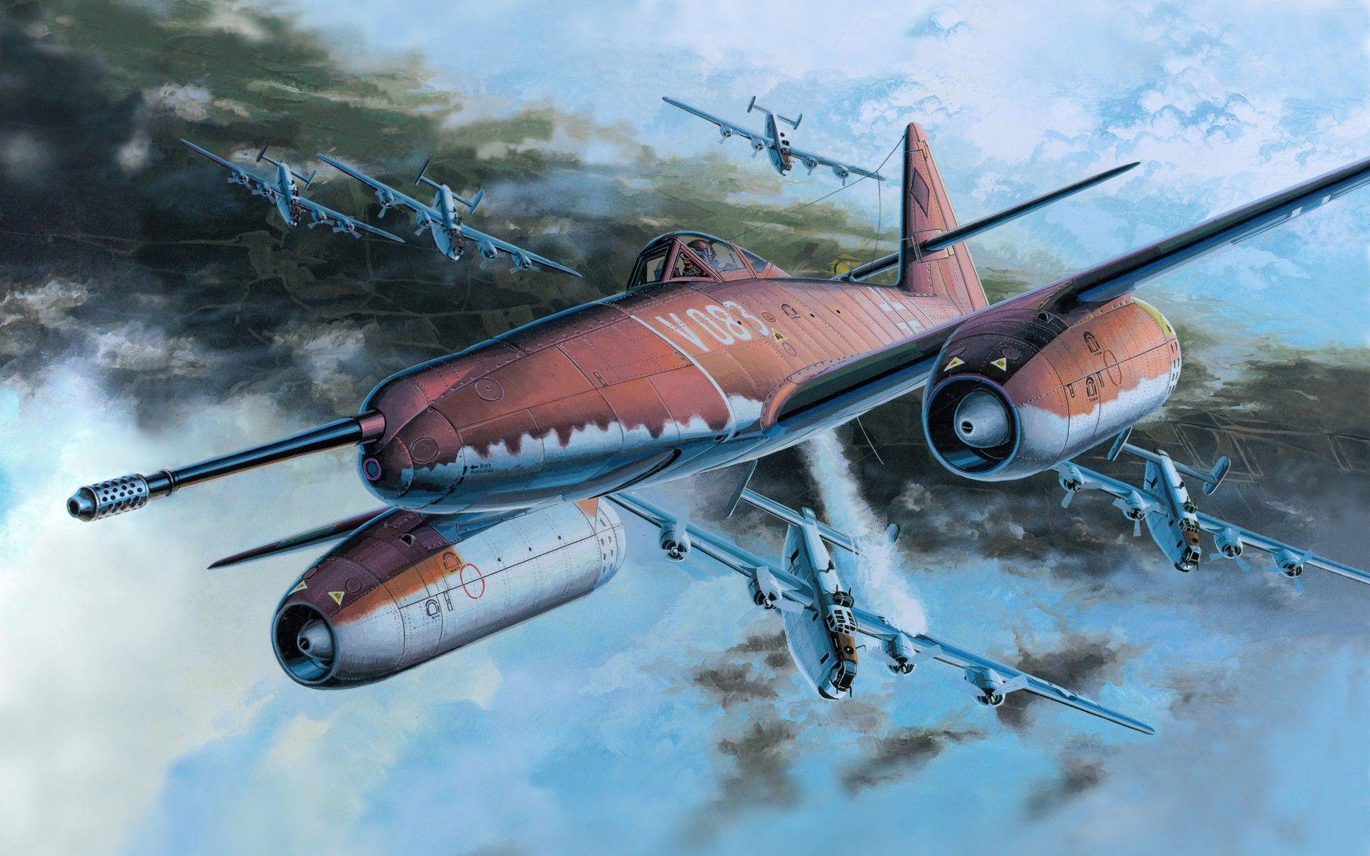 1920x1200 Messerschmitt Me 262 Wallpaper