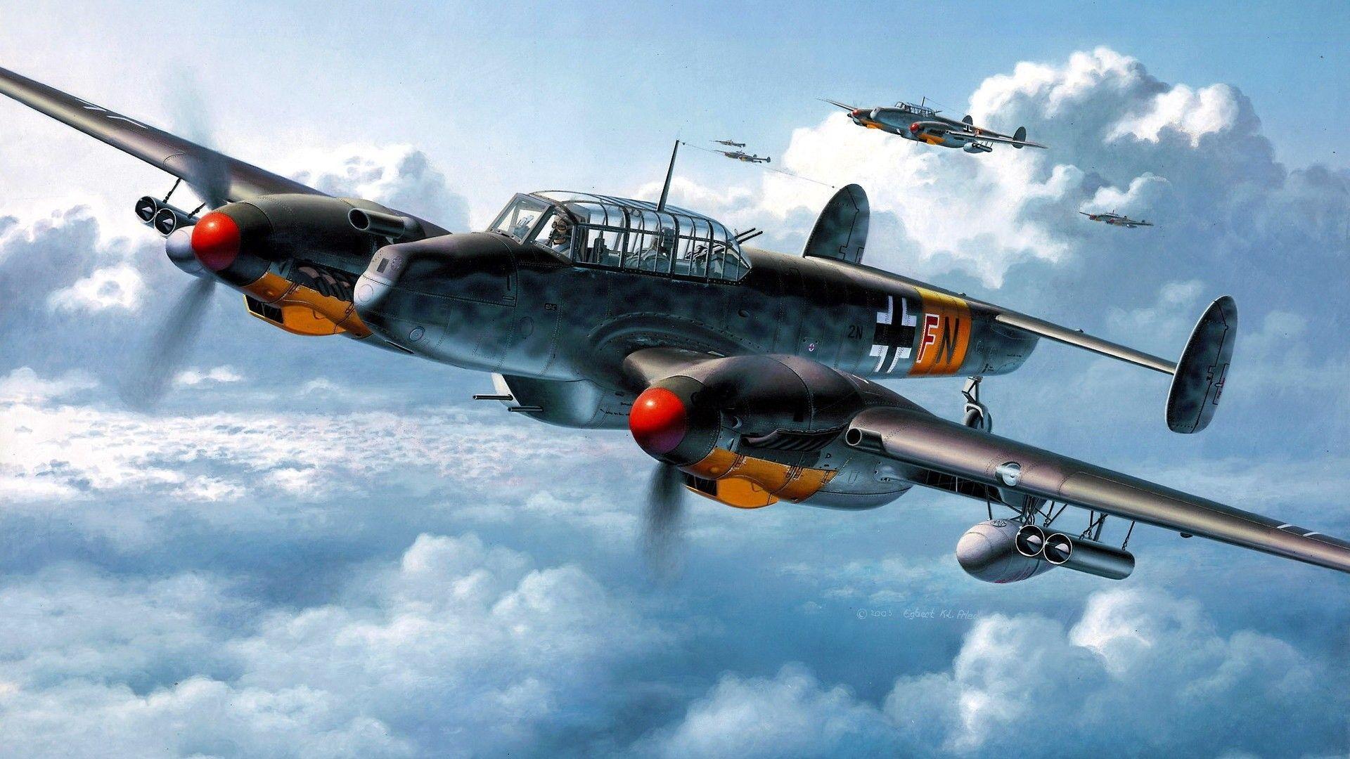 1920x1080 Messerschmitt Bf 110 HD Wallpaper. Background Imagex1080