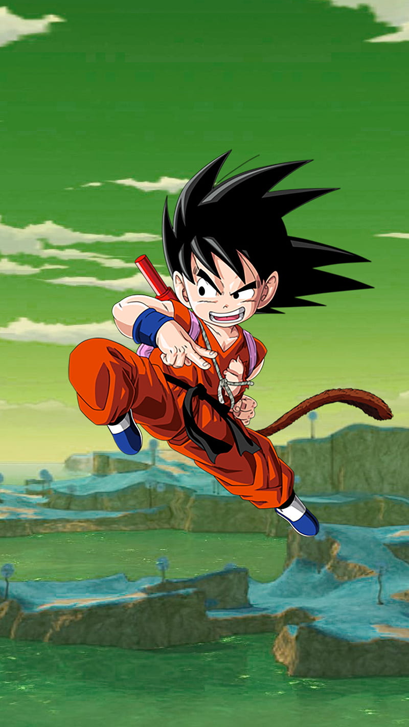 800x1422 HD kid goku wallpaper
