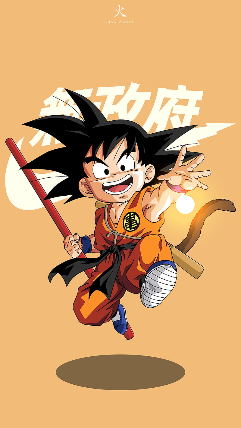 800x1422 HD goku logo wallpaper
