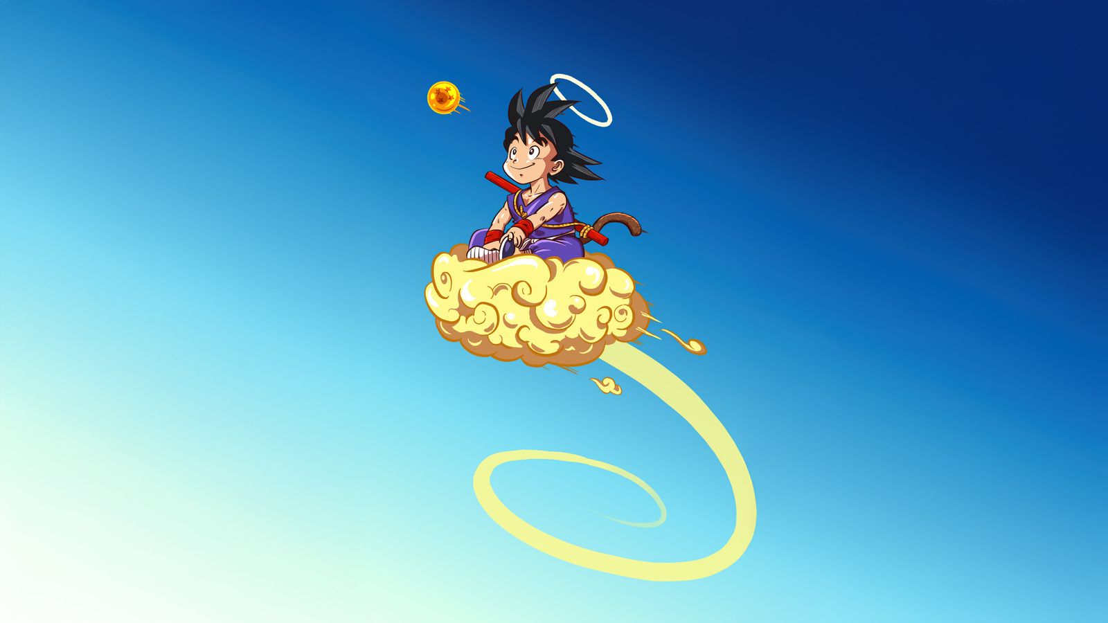 1600x900 Little Goku Fly Away Wallpaper, 1600x900 Resolution HD 4k Wallpaper, Image, Background, Photos and Picture