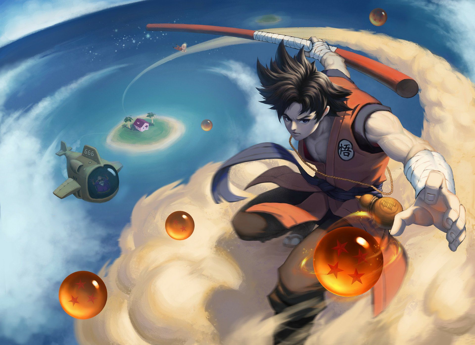 1920x1397 Goku's Quest Ball HD Wallpaper