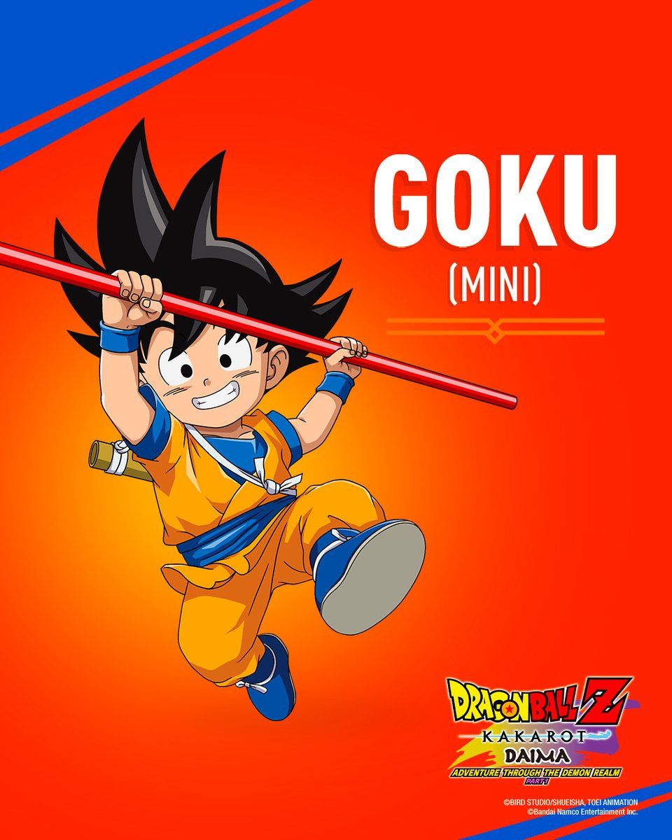 960x1200 Small but still the GOAT. Goku (Mini) takes on the Demon Realm in DRAGON BALL Z: KAKAROT