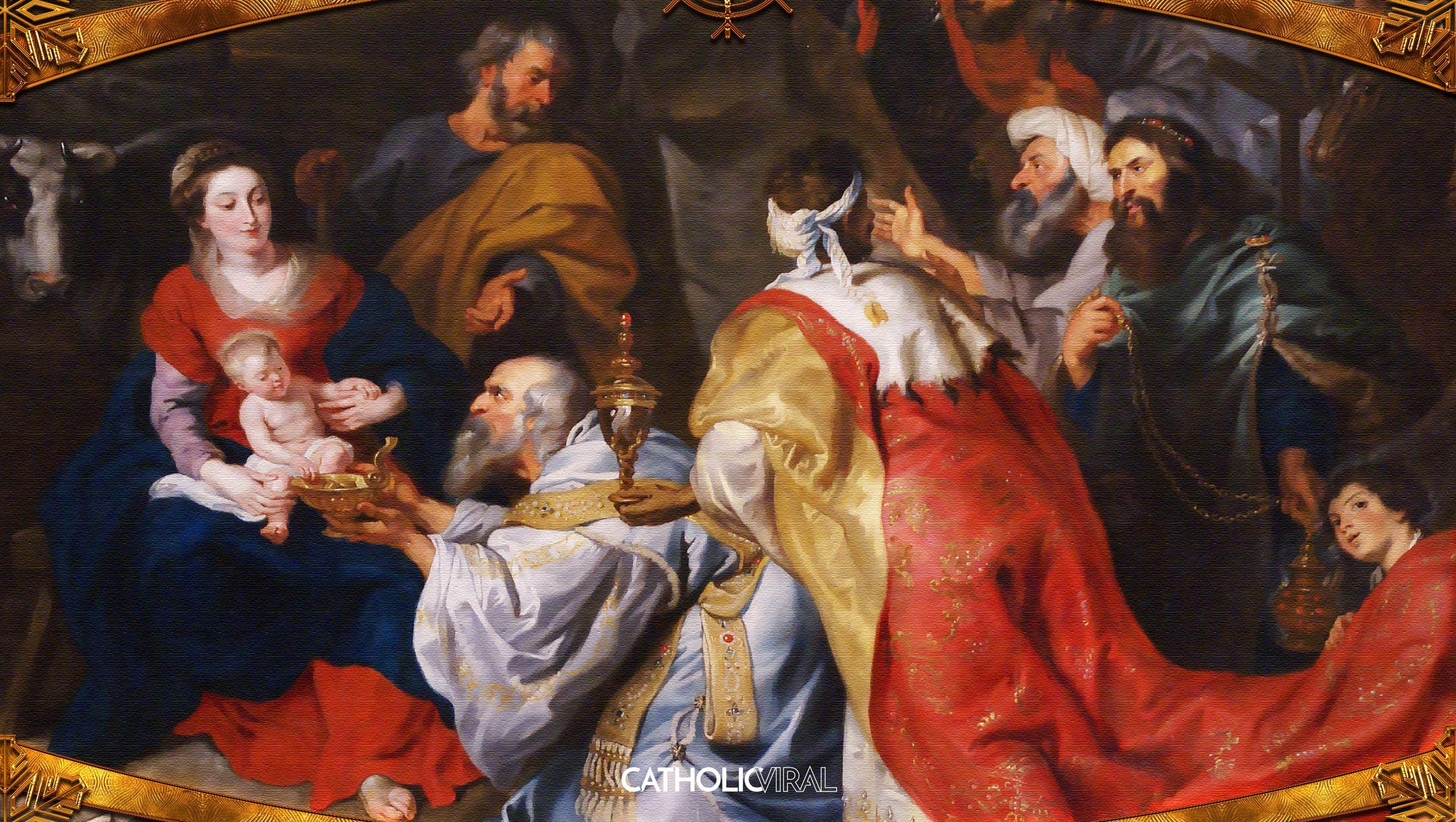 2550x1440 Gorgeous Classical Paintings of the Nativity- HD Christmas Wallpaper CatholicViral