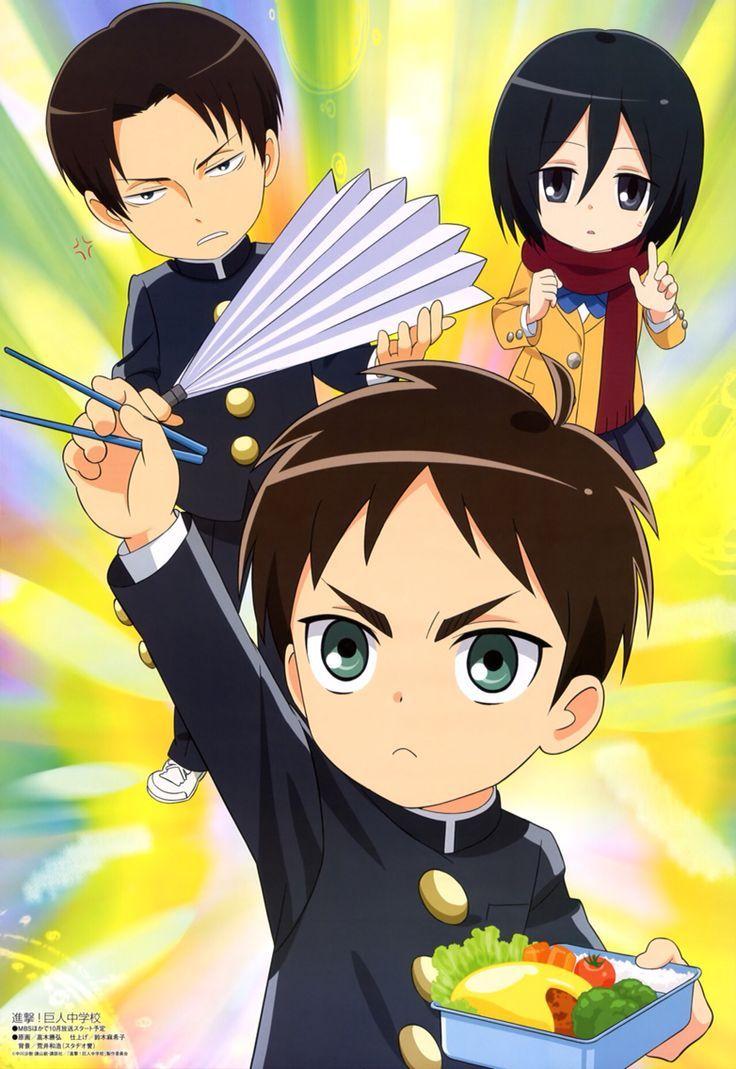 736x1069 Attack On Titan: Junior High HD Wallpaper