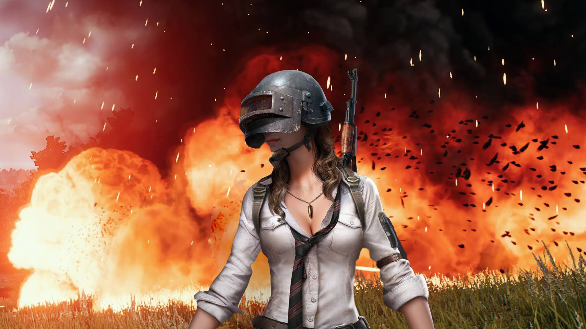 2048x1152 PUBG Women Wallpaper