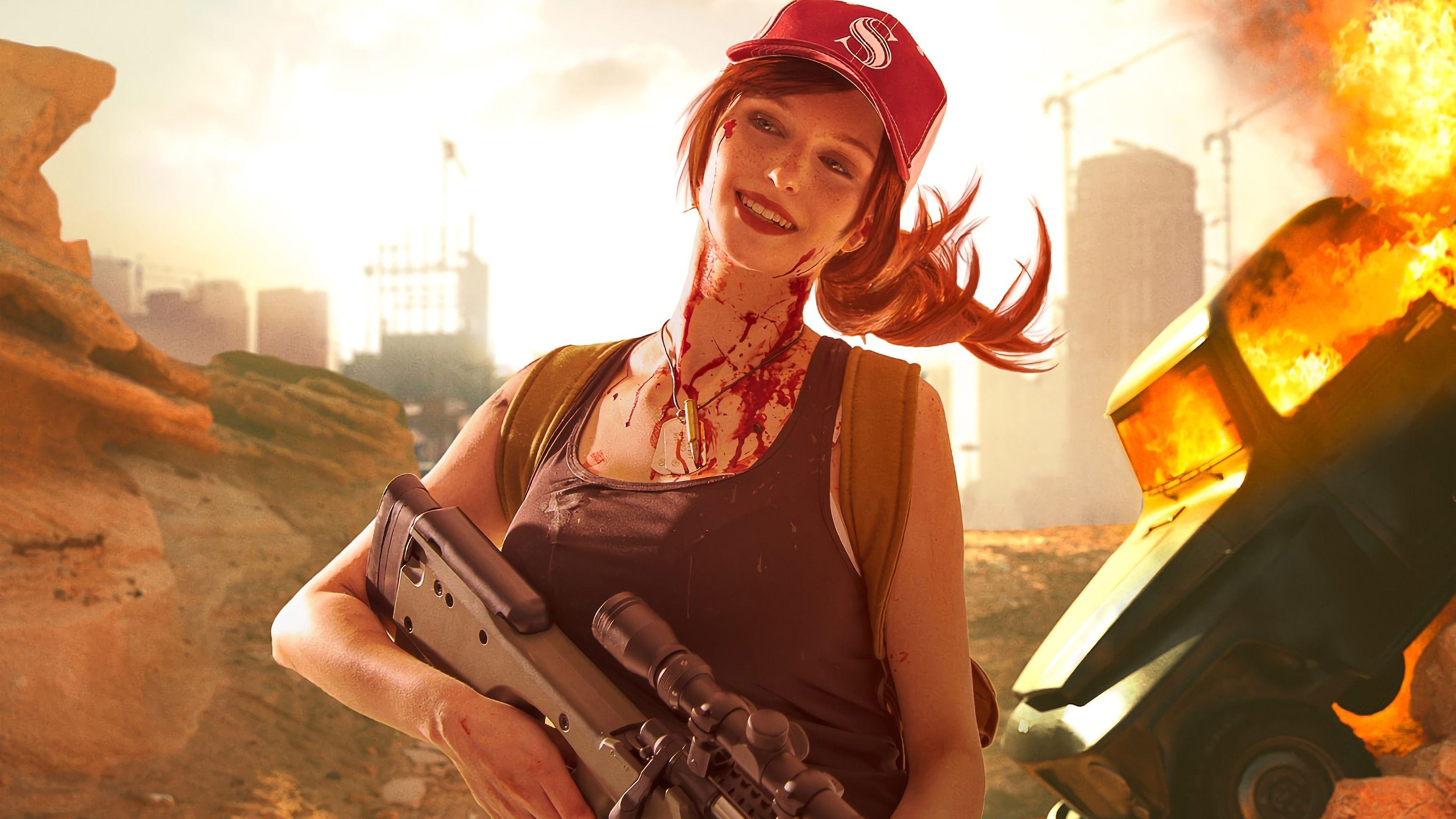 3840x2160 PUBG Girl PlayerUnknown's Battlegrounds 4K Wallpaper