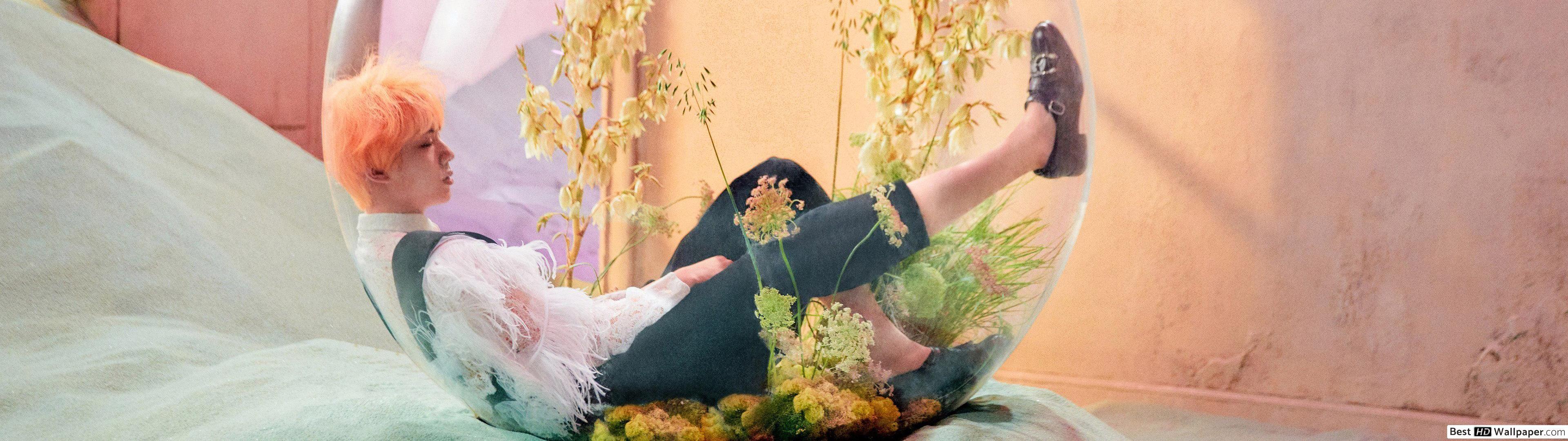 3840x1080 BTS' Jin in 'Love Yourself: Answer' MV HD wallpaper download