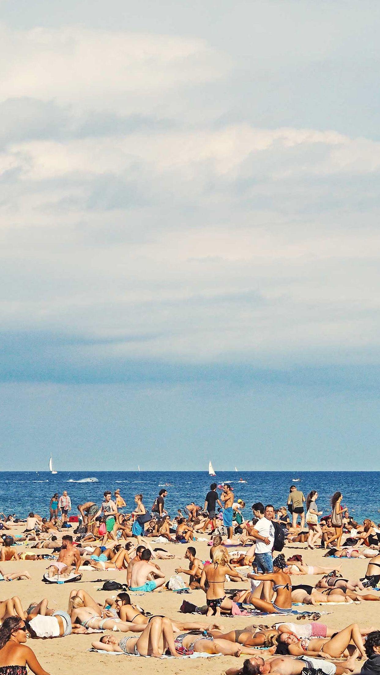 1242x2208 Beach Holiday Summer Vacation Sunny Nature Wallpaper