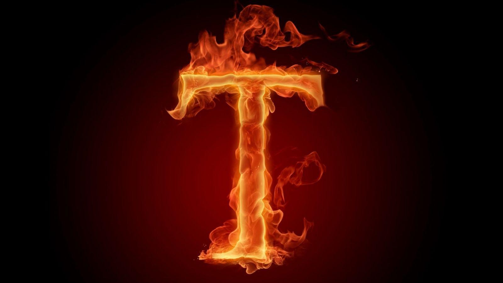 1600x900 Free download wallpaper burning fire letter T Wallpaper 3D for deskd [1680x1050] for your Desktop, Mobile & Tablet. Explore 3D Fire Wallpaper. Fire Background Wallpaper, Fire Department Wallpaper
