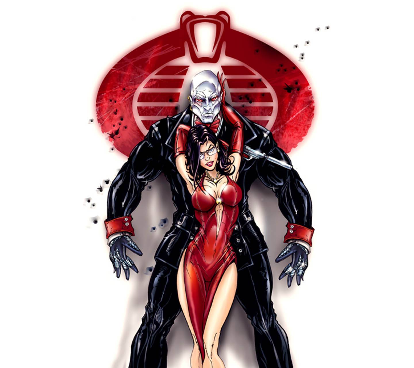 1440x1280 Baroness And Destro wallpaper