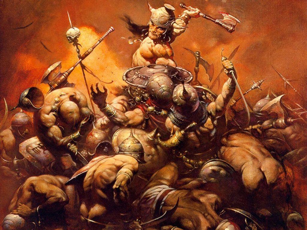 1024x768 My Free Wallpaper Wallpaper : Frank Frazetta