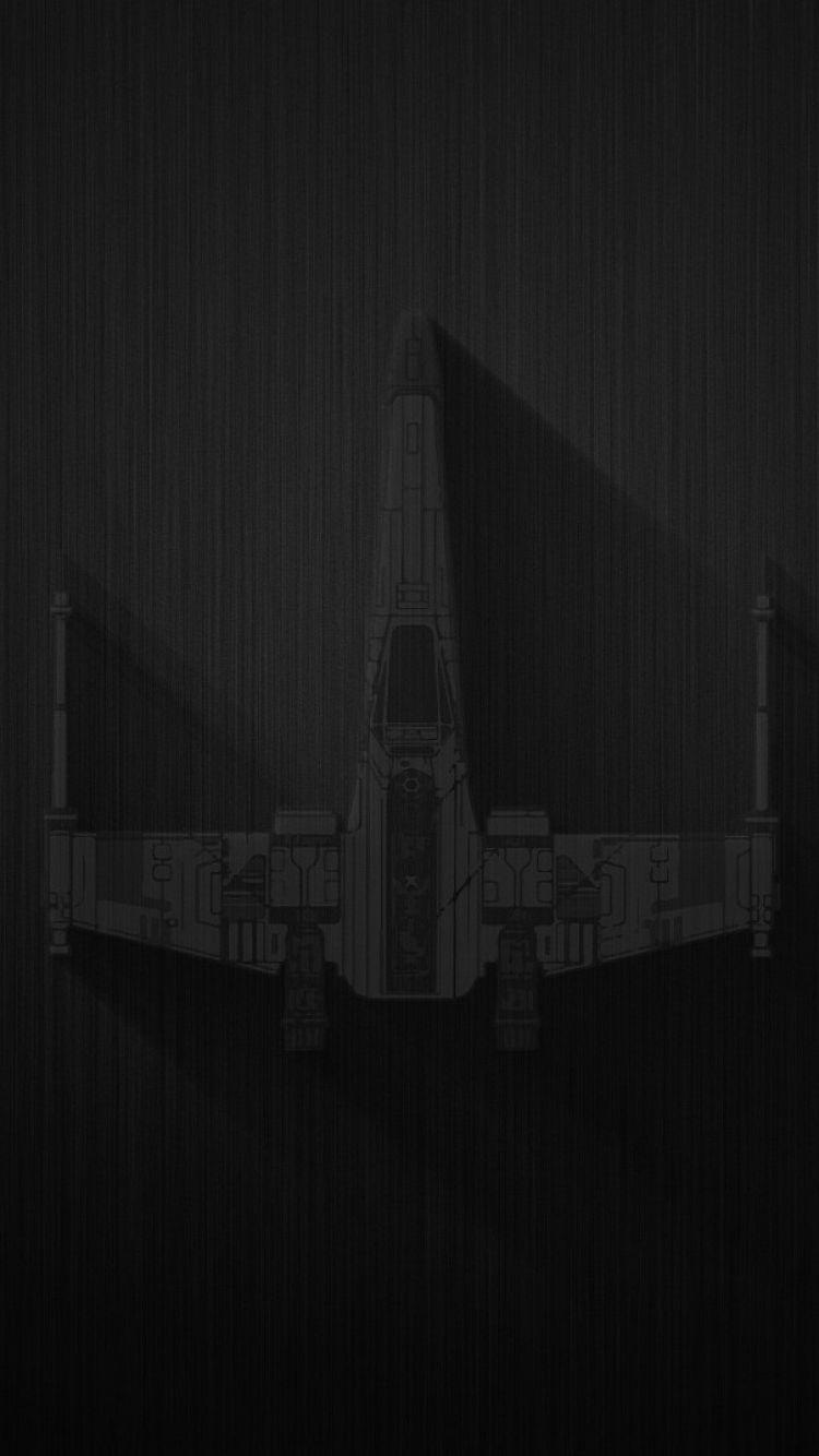 750x1334 Black Star Wars iPhone Wallpaper