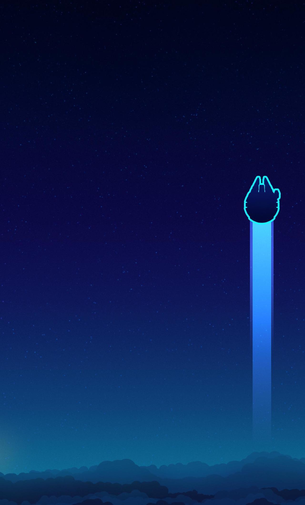 1280x2120 Minimalist Phone Star Wars Wallpaper
