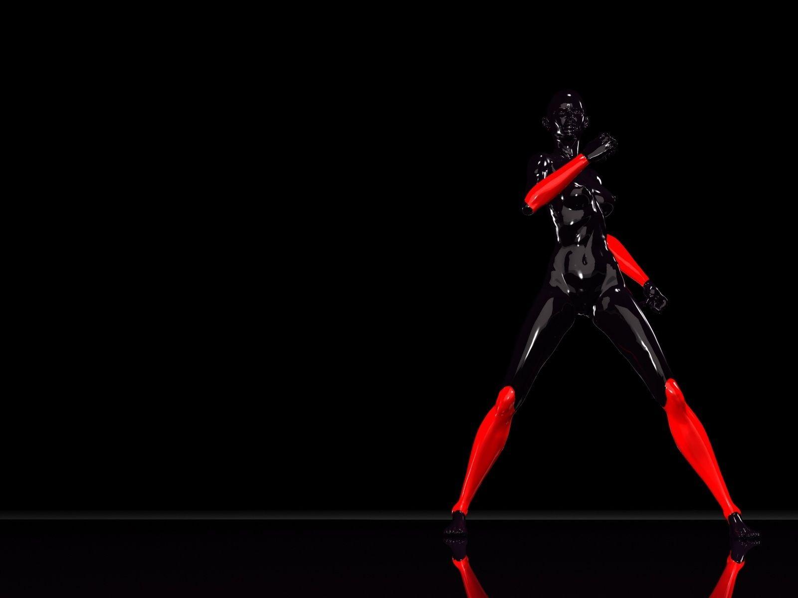 1600x1200 Red and black wallpaper