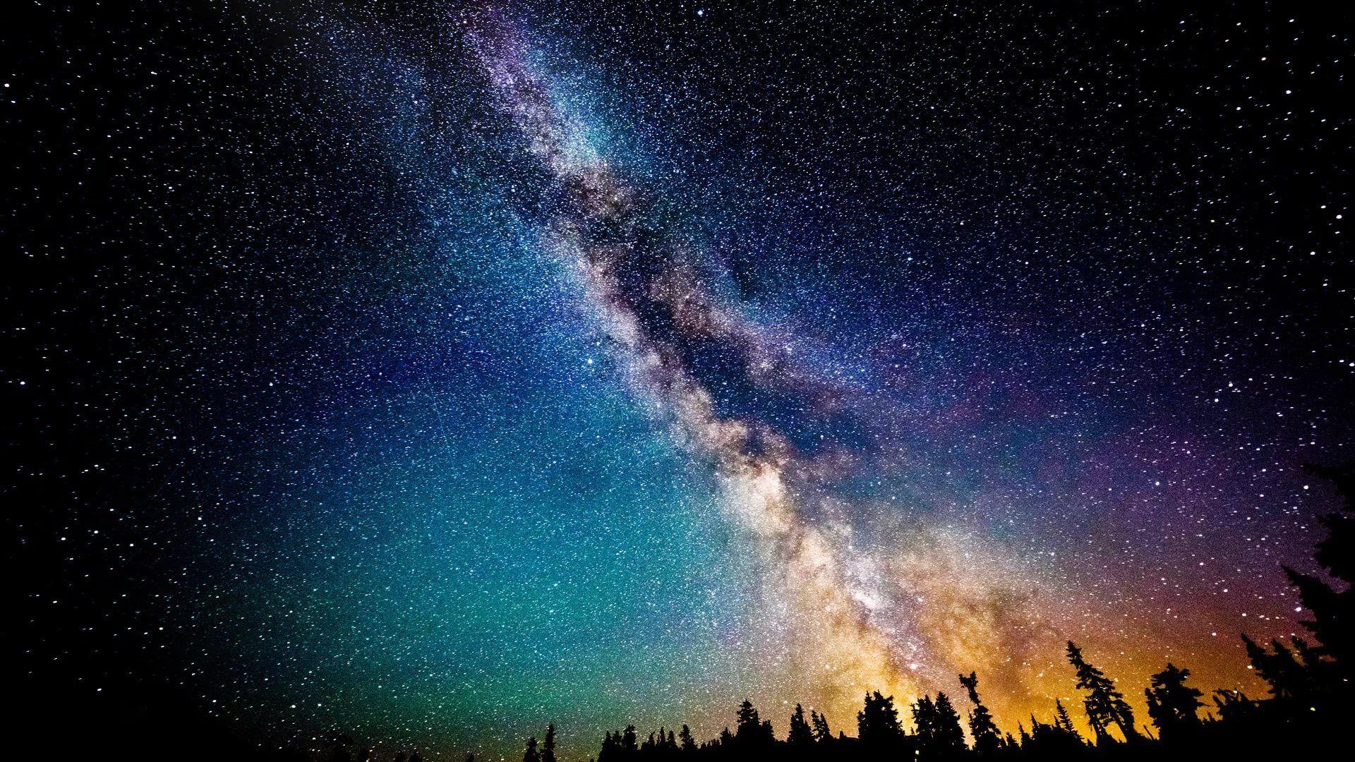 1920x1080 Starry Night Wallpaper