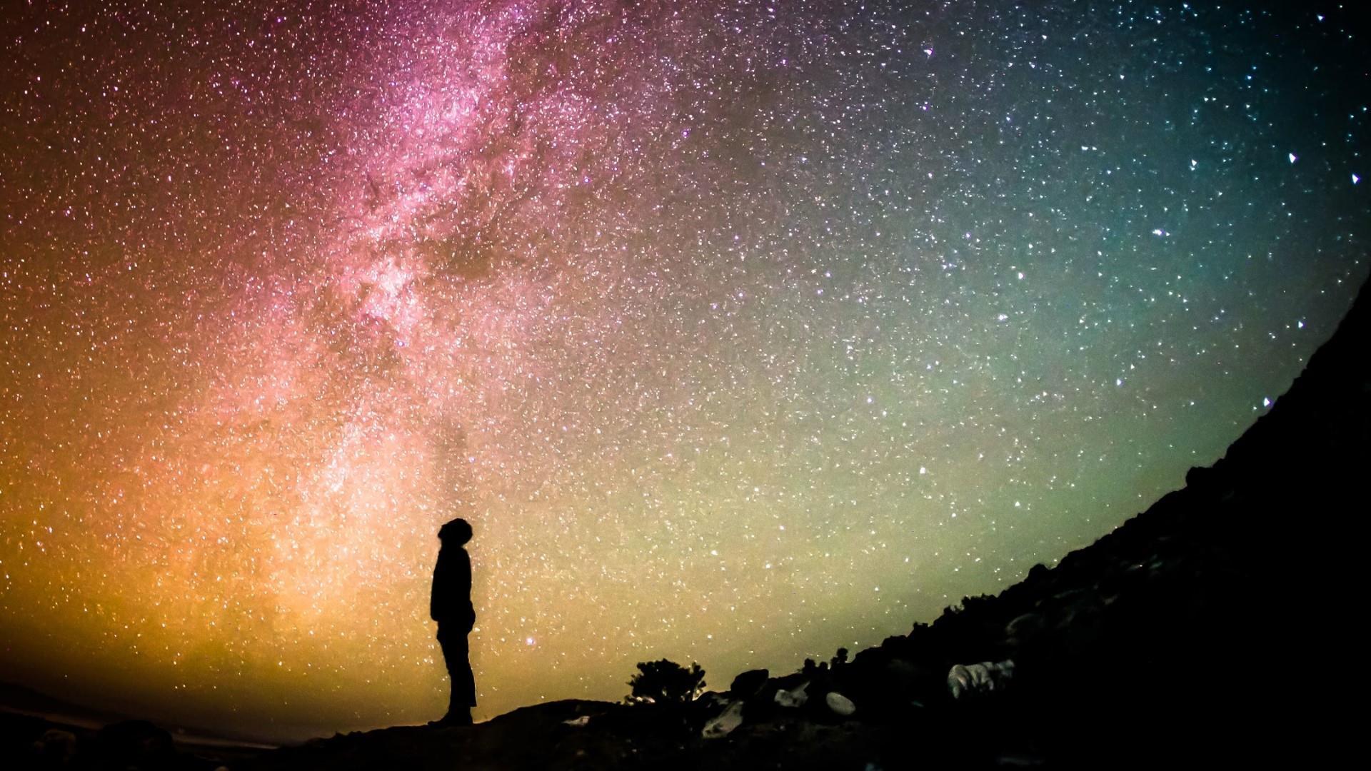 1920x1080 4k Galaxy Wallpaper, Stars, Night sky .