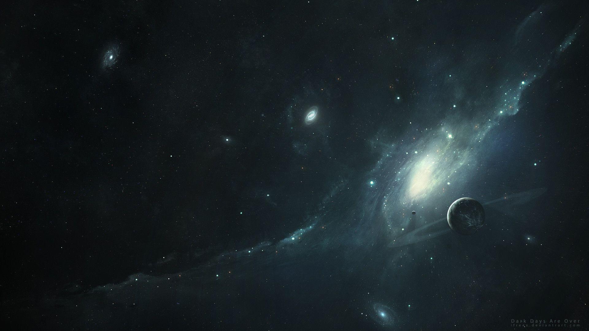 1920x1080 Dark Space Background