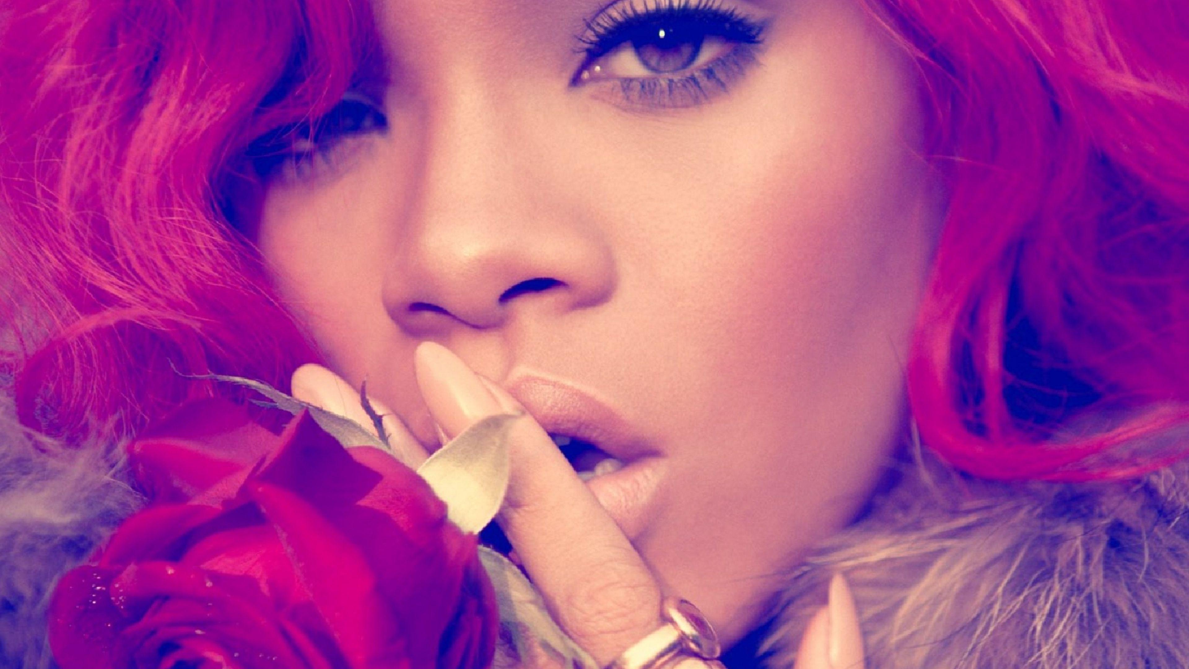 3840x2160 rihanna, face, singer 4K Wallpaper, HD Celebrities 4K