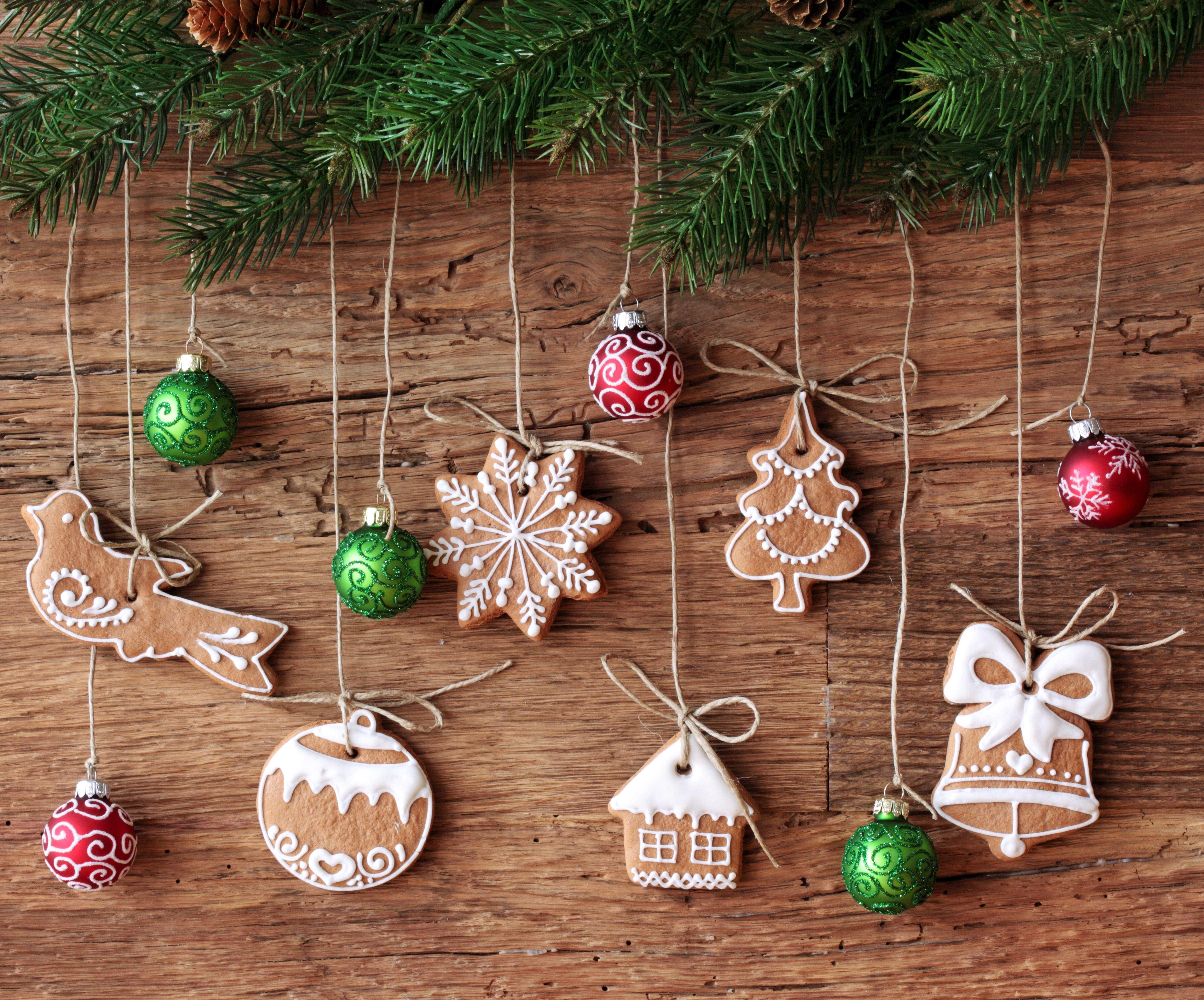 7224x6000 Ornaments and Christmas Cookies 5k Retina Ultra HD Wallpaper