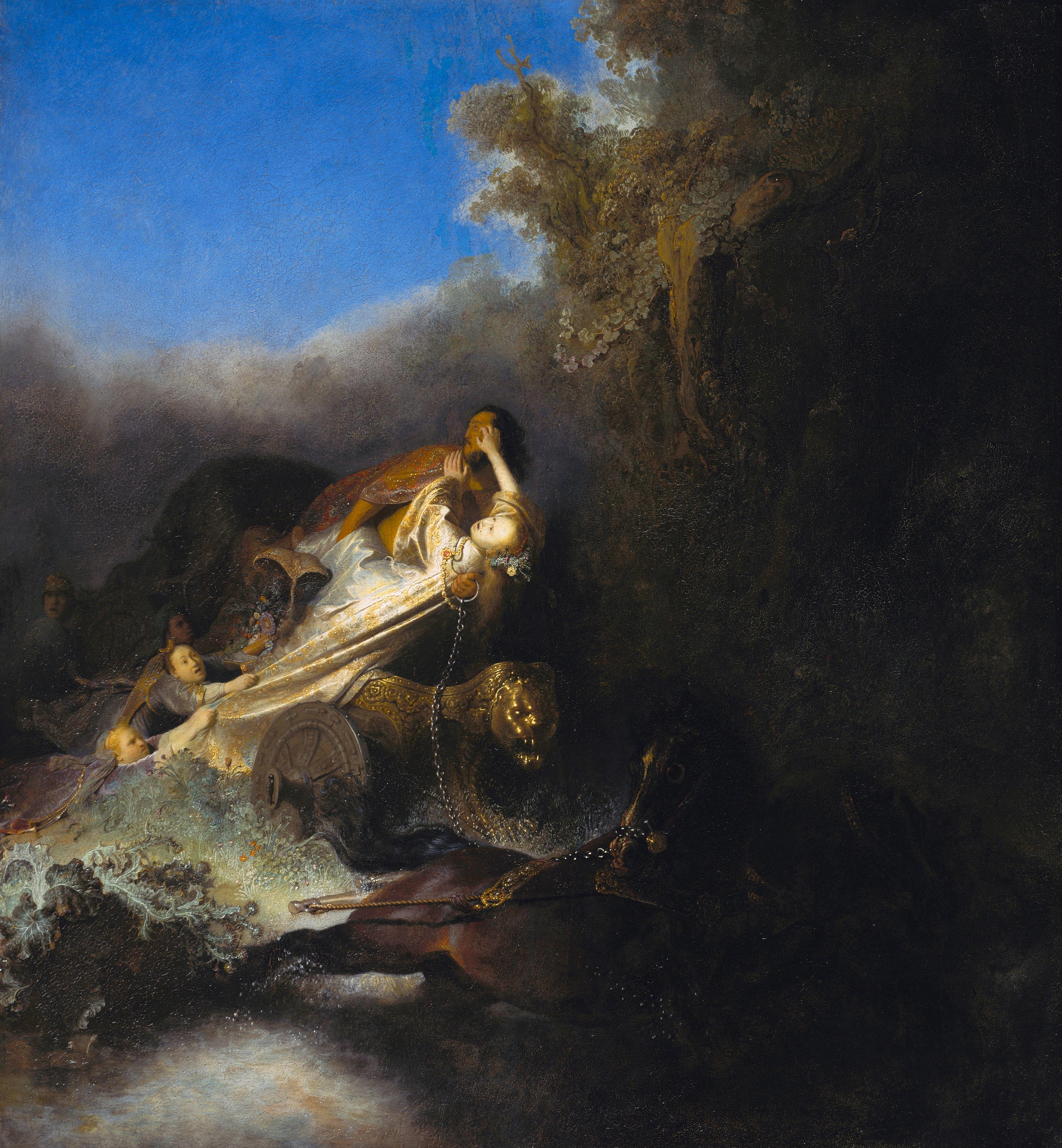 4000x4326 artwork, Painting, Greek mythology, Hades, Pluto, Rembrant