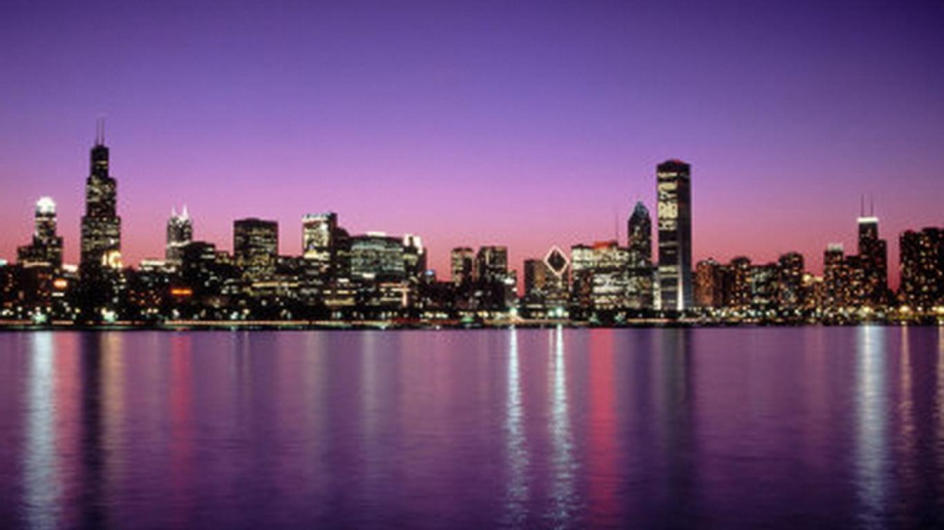 1366x768 Free download Chicago Skyline Tattoo wallpaper [1366x768]