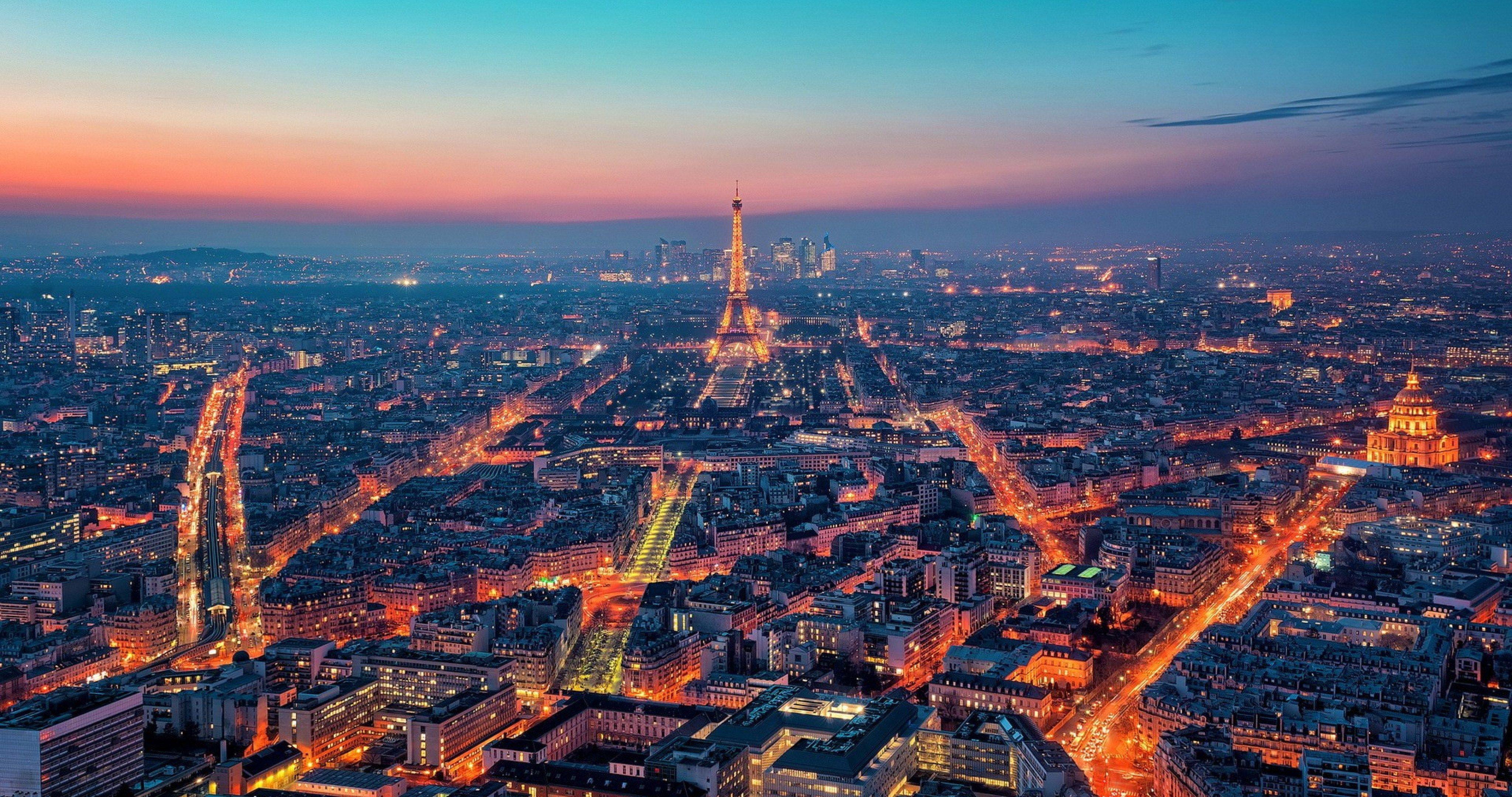4096x2160 paris city night 4k ultra HD wallpaper. Paris at night, Most
