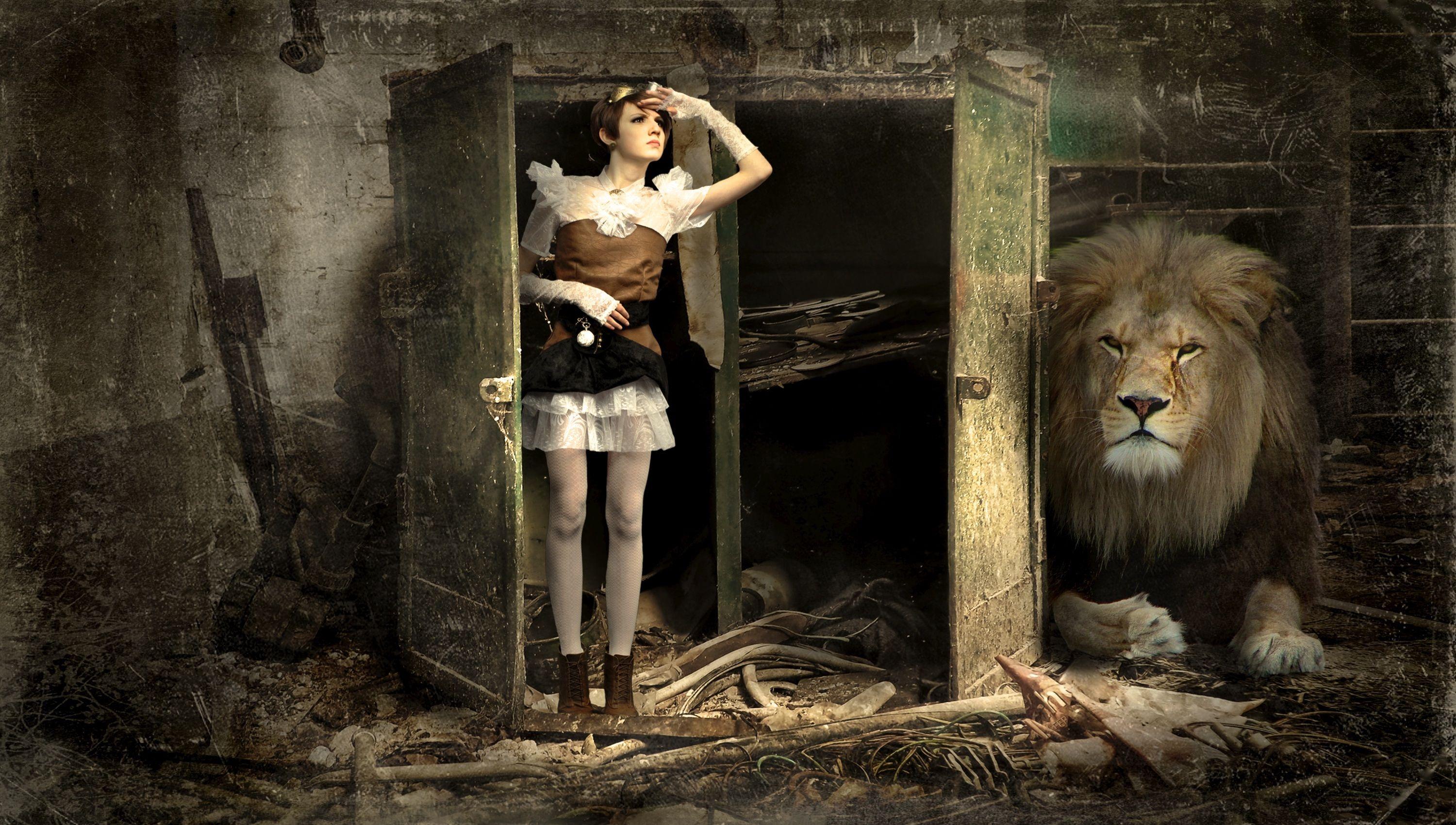 Lion and Girl Wallpapers Top Free Lion and Girl Backgrounds