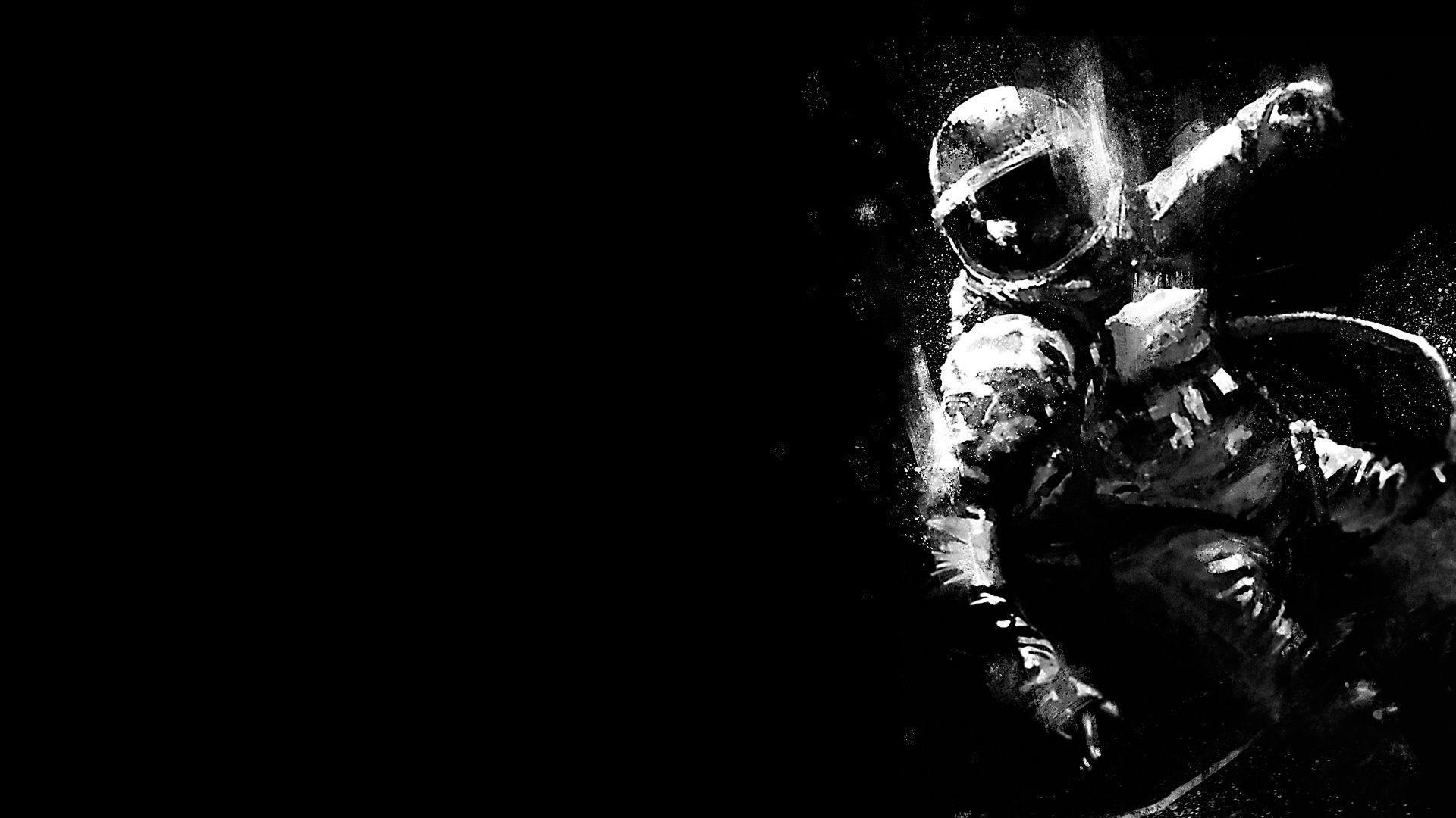Dark Astronaut Wallpaper