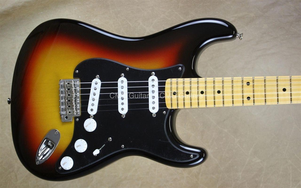 1280x800 Fender Stratocaster Black